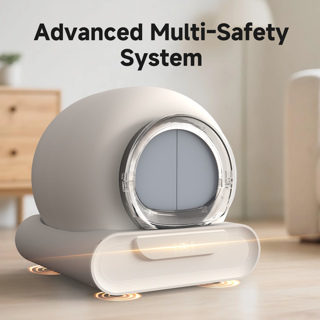 AmzFolk D1 Integrated Safety Self-Cleaning Cat Litter Box