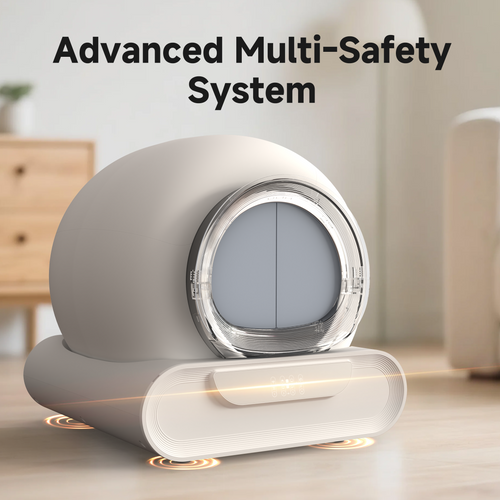 AmzFolk D1 Integrated Safety Self-Cleaning Cat Litter Box