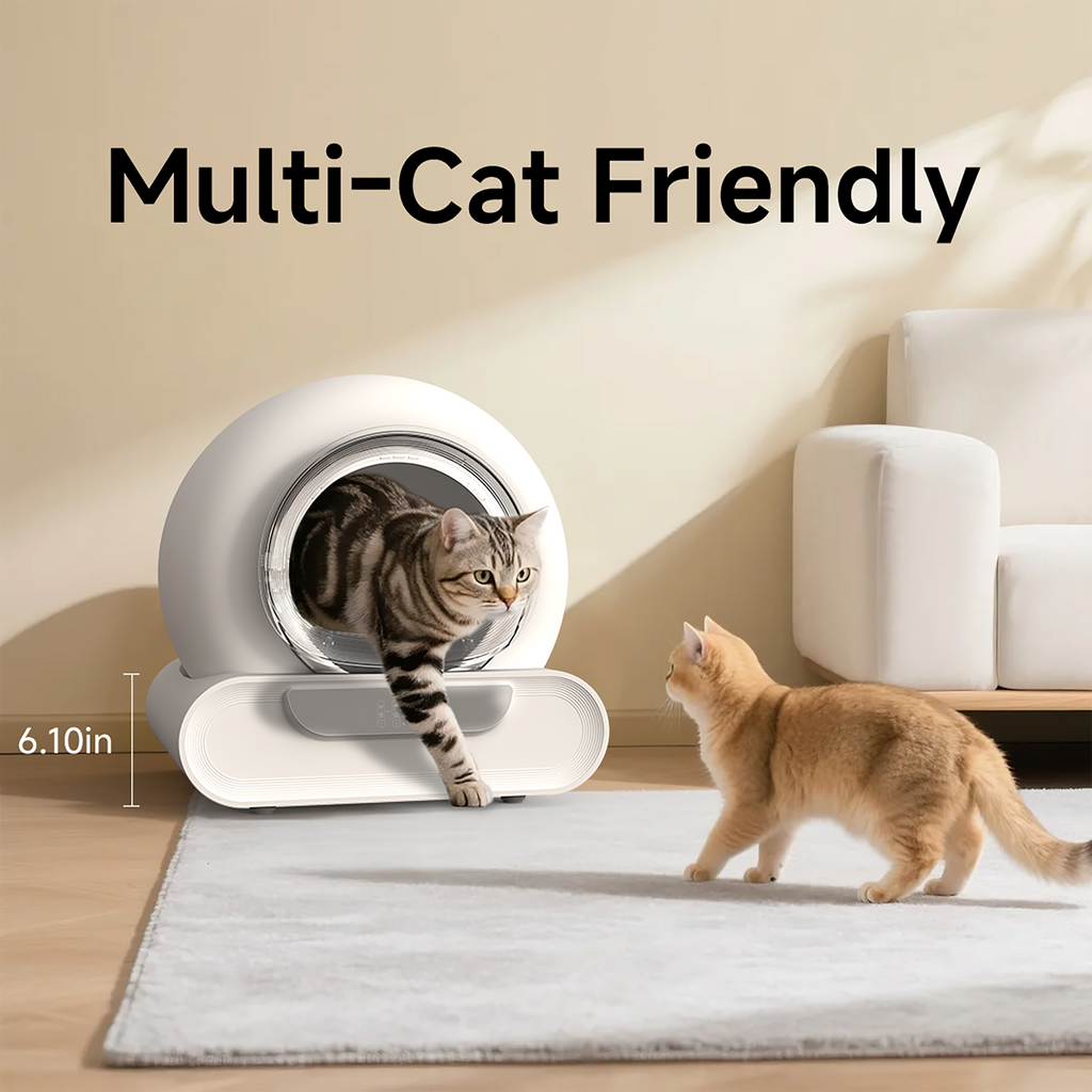 AmzFolk D1 Integrated Safety Self-Cleaning Cat Litter Box